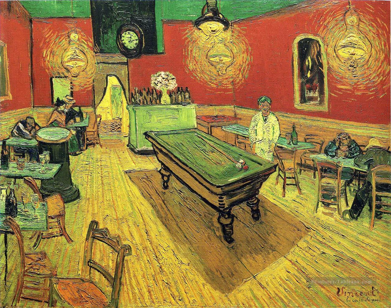 Le café de nuit Vincent van Gogh Peintures à l'huile
